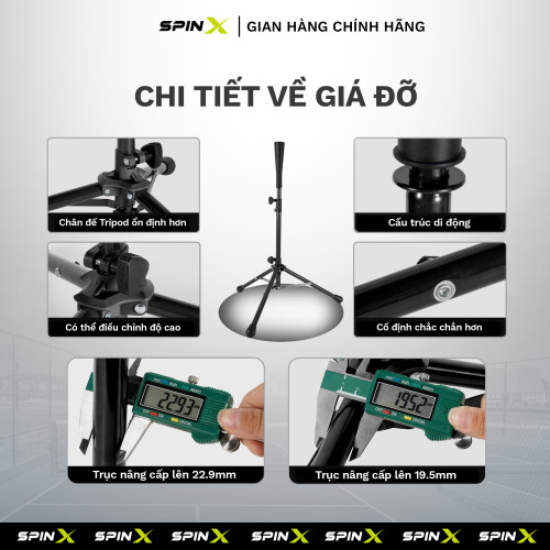 Thiết Bị Tập Flick Pickleball SpinX Chính Hãng – Công Cụ Luyện Phản Xạ & Kiểm Soát Bóng Toàn Diện - Bền Bỉ - Chắc Chắn